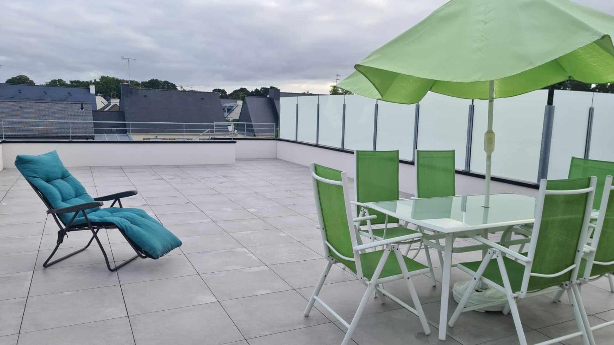Location Saisonniere Pres De La Mer Avec Rooftop Riantec ภายนอก รูปภาพ